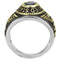 Gold Wedding Rings TK3726 Two-Tone Gold - Stainless Steel Ring with Synthetic