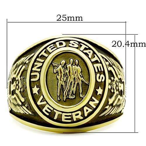 Gold Wedding Rings TK414704G Gold - Stainless Steel Ring with Epoxy