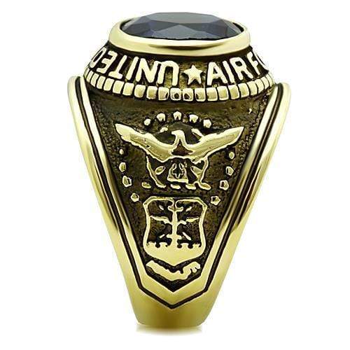 Gold Wedding Rings TK414708G Gold - Stainless Steel Ring with Synthetic
