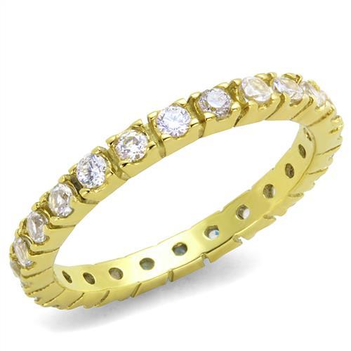 Gold Wedding Rings TK45202G Gold - Stainless Steel Ring with AAA Grade CZ