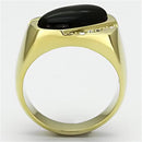 Gold Wedding Rings TK716 Gold - Stainless Steel Ring with Semi-Precious