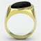 Gold Wedding Rings TK716 Gold - Stainless Steel Ring with Semi-Precious