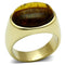 Gold Wedding Rings TK718 Gold - Stainless Steel Ring with Synthetic