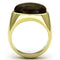 Gold Wedding Rings TK718 Gold - Stainless Steel Ring with Synthetic