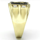 Gold Wedding Rings TK719 Gold - Stainless Steel Ring with AAA Grade CZ