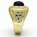 Gold Wedding Rings TK720 Gold - Stainless Steel Ring with Synthetic