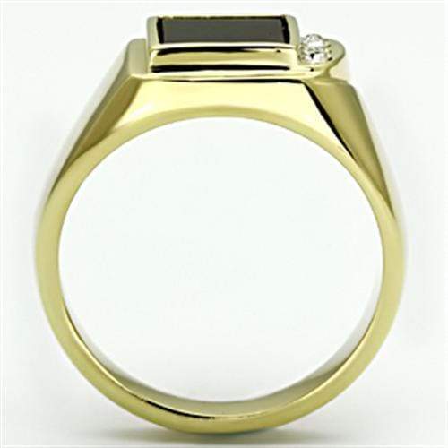 Gold Wedding Rings TK722 Gold - Stainless Steel Ring with Semi-Precious