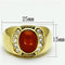 Gold Wedding Rings TK729 Gold - Stainless Steel Ring with Semi-Precious in Siam