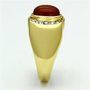 Gold Wedding Rings TK729 Gold - Stainless Steel Ring with Semi-Precious in Siam