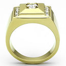 Silver Jewelry Rings Gold Wedding Rings TK732 Gold - Stainless Steel Ring with AAA Grade CZ Alamode Fashion Jewelry Outlet