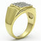 Gold Wedding Rings TK751 Two-Tone Gold - Stainless Steel Ring with Crystal