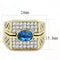 Gold Wedding Rings TK752 Two-Tone Gold - Stainless Steel Ring with Crystal