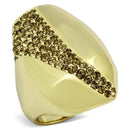 Gold Wedding Rings TK854 Gold - Stainless Steel Ring with Top Grade Crystal