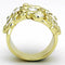 Gold Wedding Rings TK856 Gold - Stainless Steel Ring with Crystal