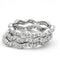 Jewelry Rings 3W508 Rhodium Brass Ring with AAA Grade CZ