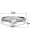 Silver Jewelry Rings Jewelry Rings 3W527 Rhodium Brass Ring with AAA Grade CZ Alamode Fashion Jewelry Outlet