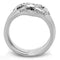 Jewelry Rings 3W591 Rhodium Brass Ring with AAA Grade CZ