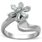 Jewelry Rings 3W593 Rhodium Brass Ring with AAA Grade CZ