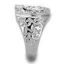 Silver Jewelry Rings Jewelry Rings 3W595 Rhodium Brass Ring with AAA Grade CZ Alamode Fashion Jewelry Outlet