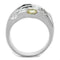 Jewelry Rings 3W605 Rhodium Brass Ring with AAA Grade CZ