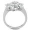 Jewelry Rings 3W725 Rhodium Brass Ring with AAA Grade CZ