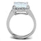 Jewelry Rings 3W729 Rhodium Brass Ring with AAA Grade CZ