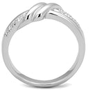 Jewelry Rings 3W741 Rhodium Brass Ring with AAA Grade CZ