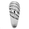 Jewelry Rings 3W743 Rhodium Brass Ring with AAA Grade CZ