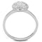 Jewelry Rings 3W749 Rhodium Brass Ring with AAA Grade CZ