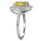 Jewelry Rings 3W760 Rhodium Brass Ring with AAA Grade CZ in Topaz