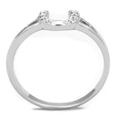 Jewelry Rings 3W762 Rhodium Brass Ring with AAA Grade CZ