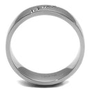 Men's Band Rings TK2564 Stainless Steel Ring with Top Grade Crystal