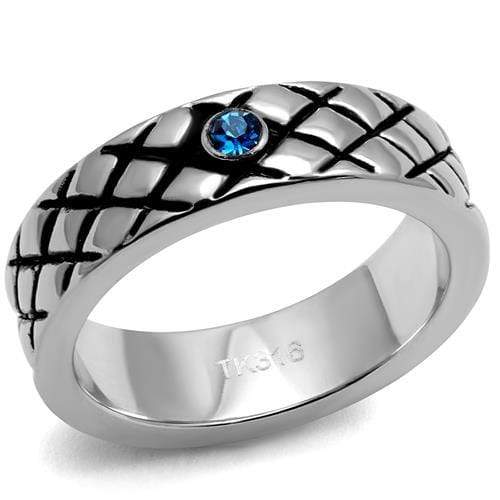 Men's Band Rings TK2565 Stainless Steel Ring with Top Grade Crystal