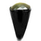 Men's Band Rings TK2639 Black - Stainless Steel Ring in Olivine color