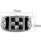 Men's Band Rings TK2663 Stainless Steel Ring with AAA Grade CZ in Jet