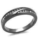 Men's Band Rings TK2751 Stainless Steel Ring with Top Grade Crystal