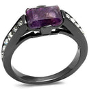 Men's Band Rings TK2832 Stainless Steel Ring with Precious Stone