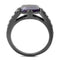 Men's Band Rings TK2832 Stainless Steel Ring with Precious Stone