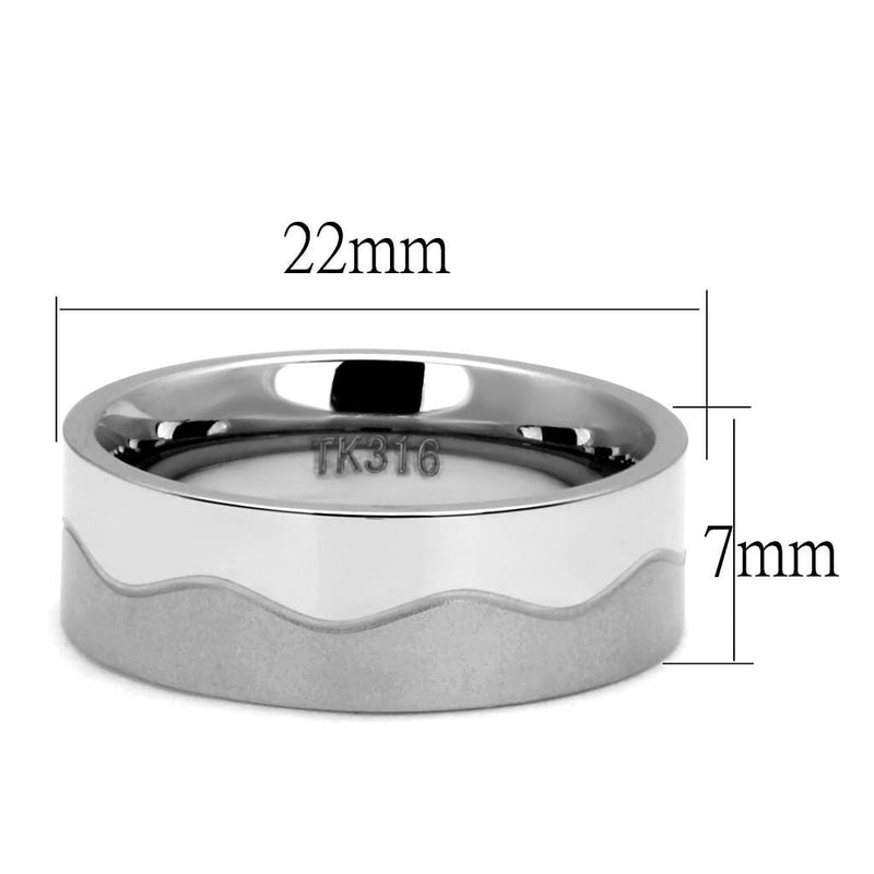 Silver Jewelry Rings Men's Band Rings TK2918 Stainless Steel Ring Alamode Fashion Jewelry Outlet