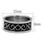 Men's Band Rings TK2921 Stainless Steel Ring with Epoxy in Jet