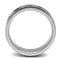 Silver Jewelry Rings Men's Band Rings TK2924 Stainless Steel Ring with Epoxy in Jet Alamode Fashion Jewelry Outlet