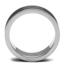 Men's Band Rings TK2925 Stainless Steel Ring with Epoxy in Jet