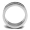 Men's Band Rings TK2927 Stainless Steel Ring with Epoxy in Jet