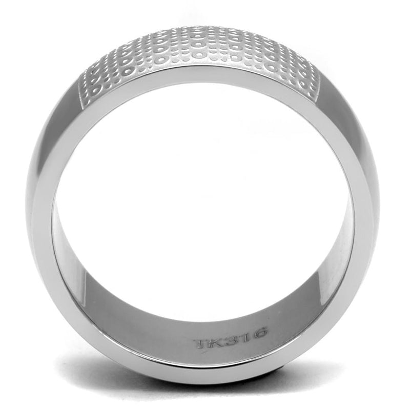 Silver Jewelry Rings Men's Band Rings TK2945 Stainless Steel Ring Alamode Fashion Jewelry Outlet