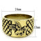 Men's Gold Band Rings TK773 Gold - Stainless Steel Ring