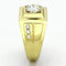 Men's Gold Band Rings TK791 Gold - Stainless Steel Ring with AAA Grade CZ