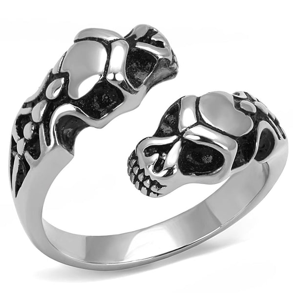 Men's Rings TK3276 Stainless Steel Ring with Epoxy in Jet