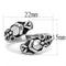 Men's Rings TK3276 Stainless Steel Ring with Epoxy in Jet