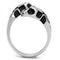 Men's Rings TK3276 Stainless Steel Ring with Epoxy in Jet