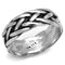 Men's Rings TK3280 Stainless Steel Ring with Epoxy in Jet